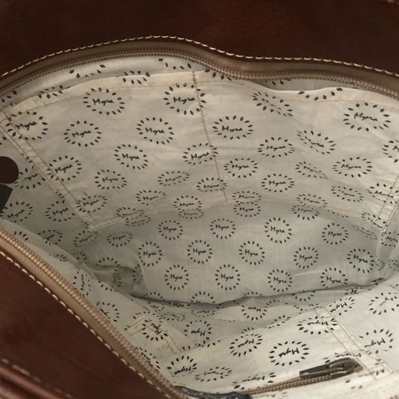 New Genuine Leather Bohemian Western Print Tote Bag Shoulder Bag Handbag - Picture 11 of 13